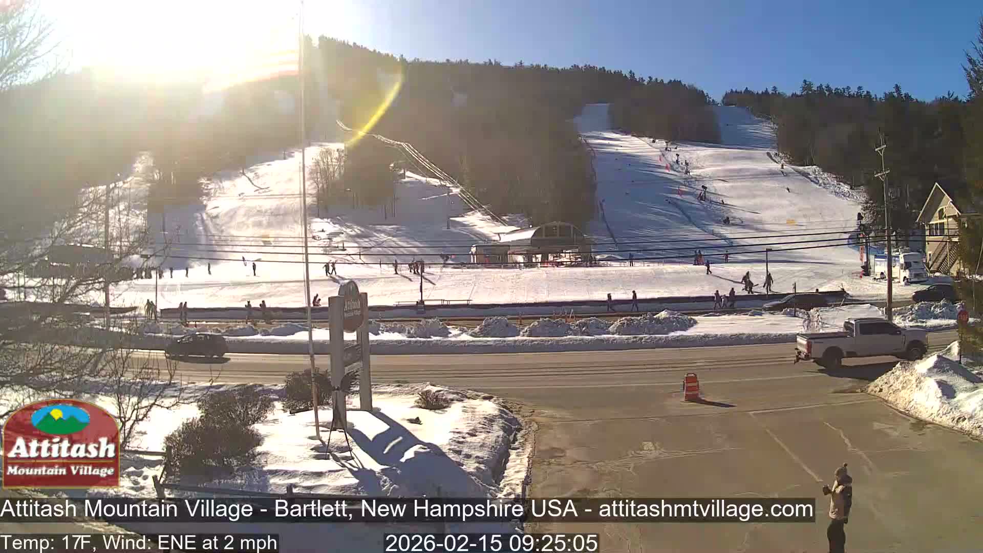 Attitash Mountain Village & Ski Slopes Live Cam - Bartlett, Carroll, New Hampshire, USA