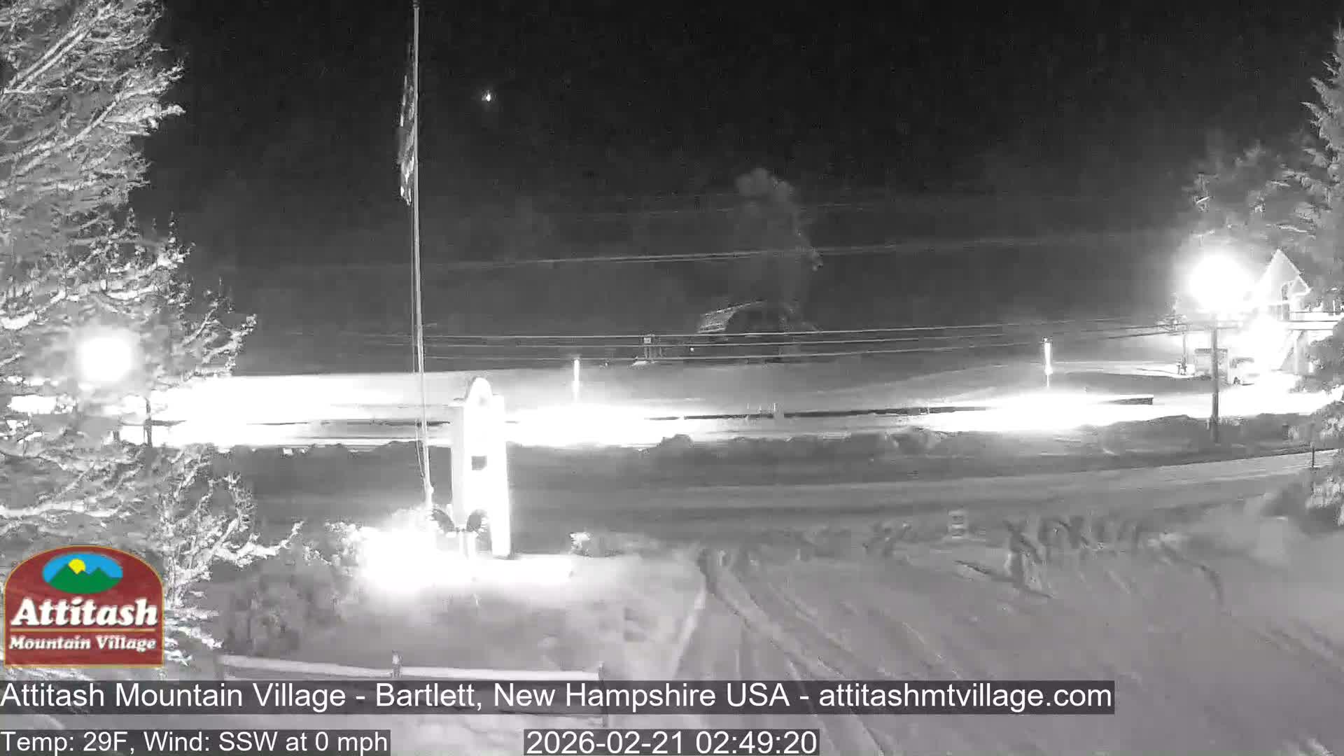 Attitash Mountain Village & Ski Slopes Live Cam - Bartlett, Carroll, New Hampshire, USA