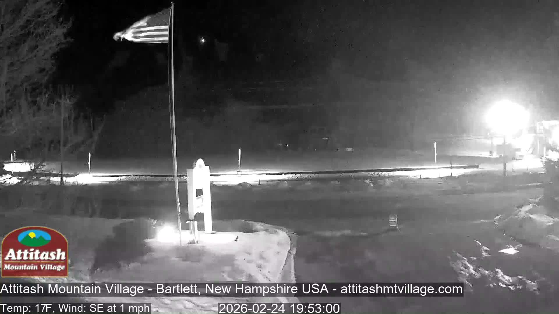 Attitash Mountain Village & Ski Slopes Live Cam - Bartlett, Carroll, New Hampshire, USA