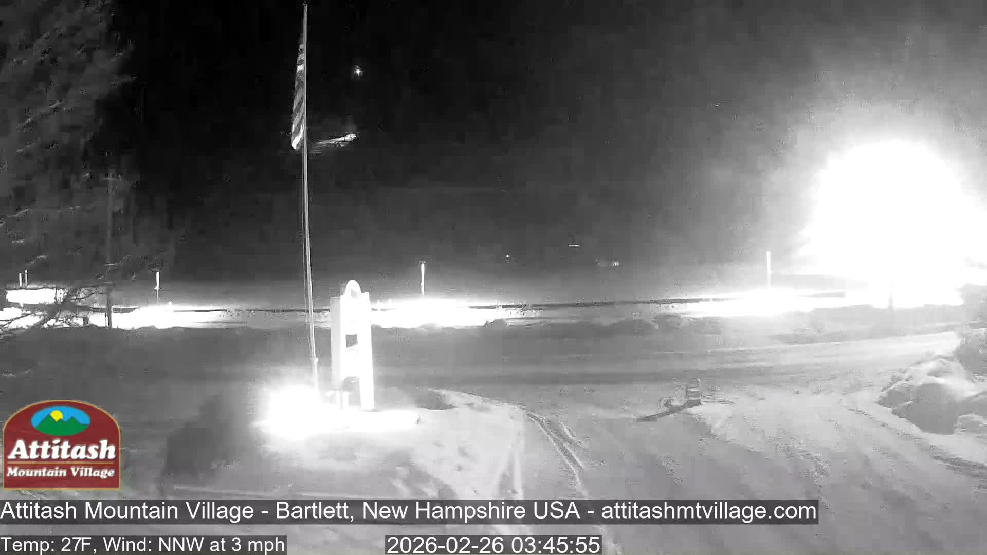 Attitash Mountain Village & Ski Slopes Live Cam - Bartlett, Carroll, New Hampshire, USA