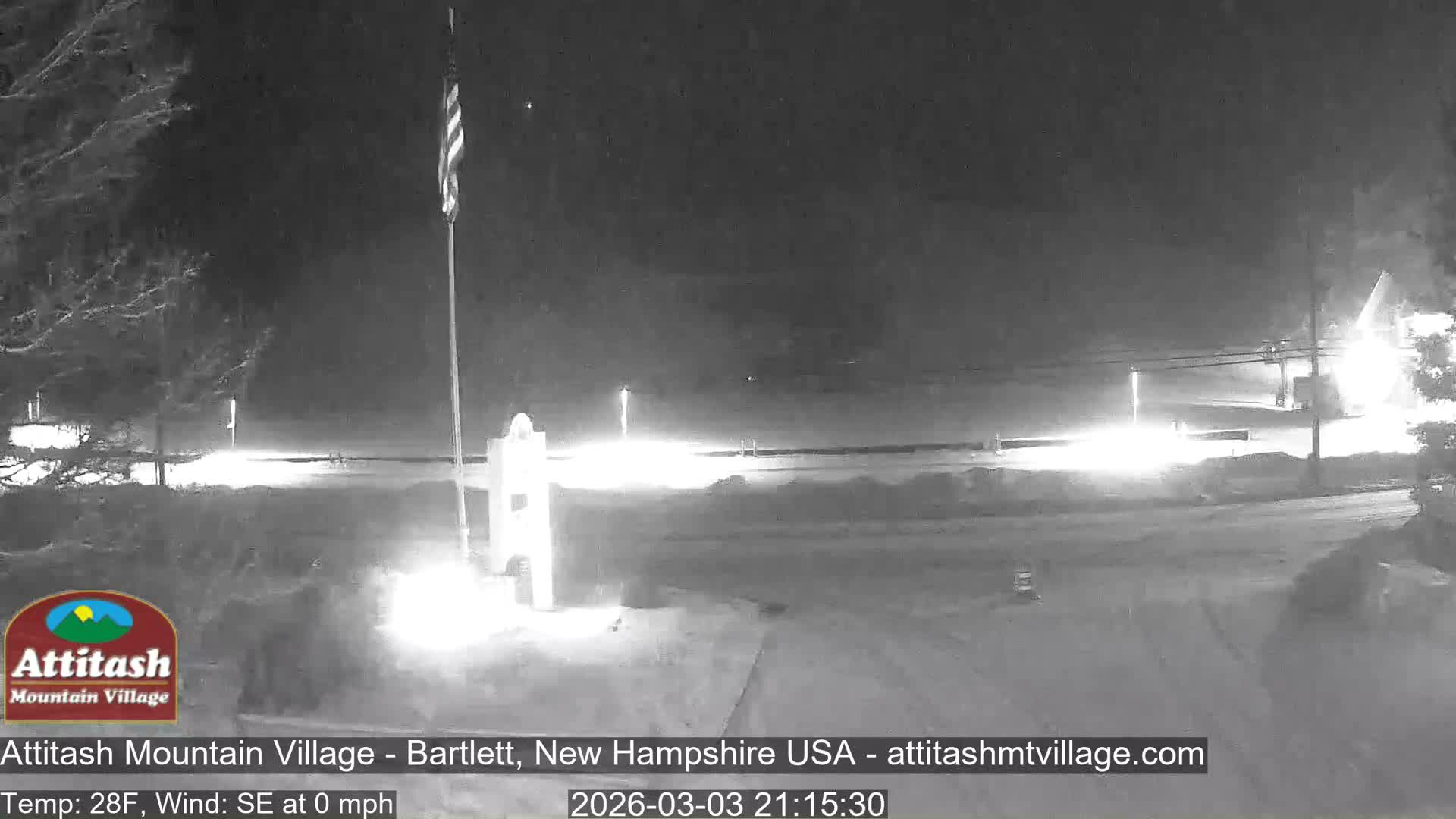 Attitash Mountain Village & Ski Slopes Live Cam - Bartlett, Carroll, New Hampshire, USA