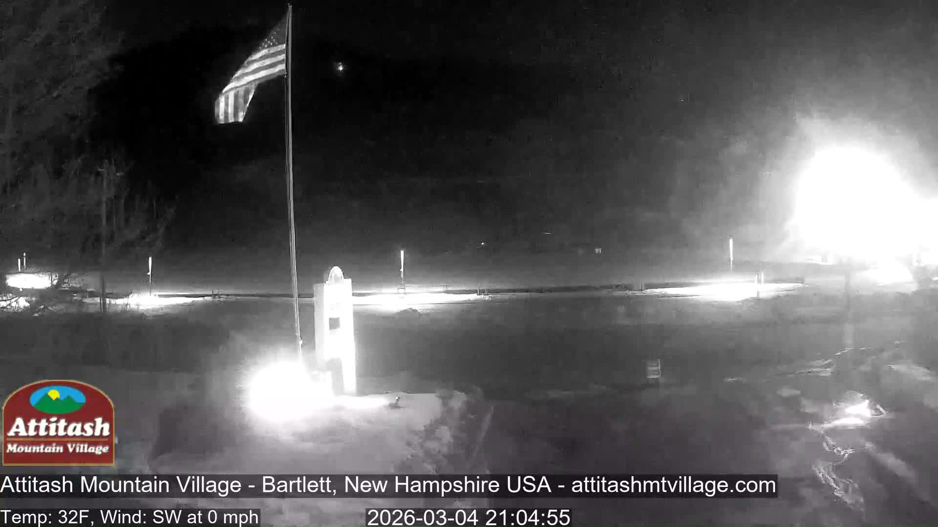 Attitash Mountain Village & Ski Slopes Live Cam - Bartlett, Carroll, New Hampshire, USA
