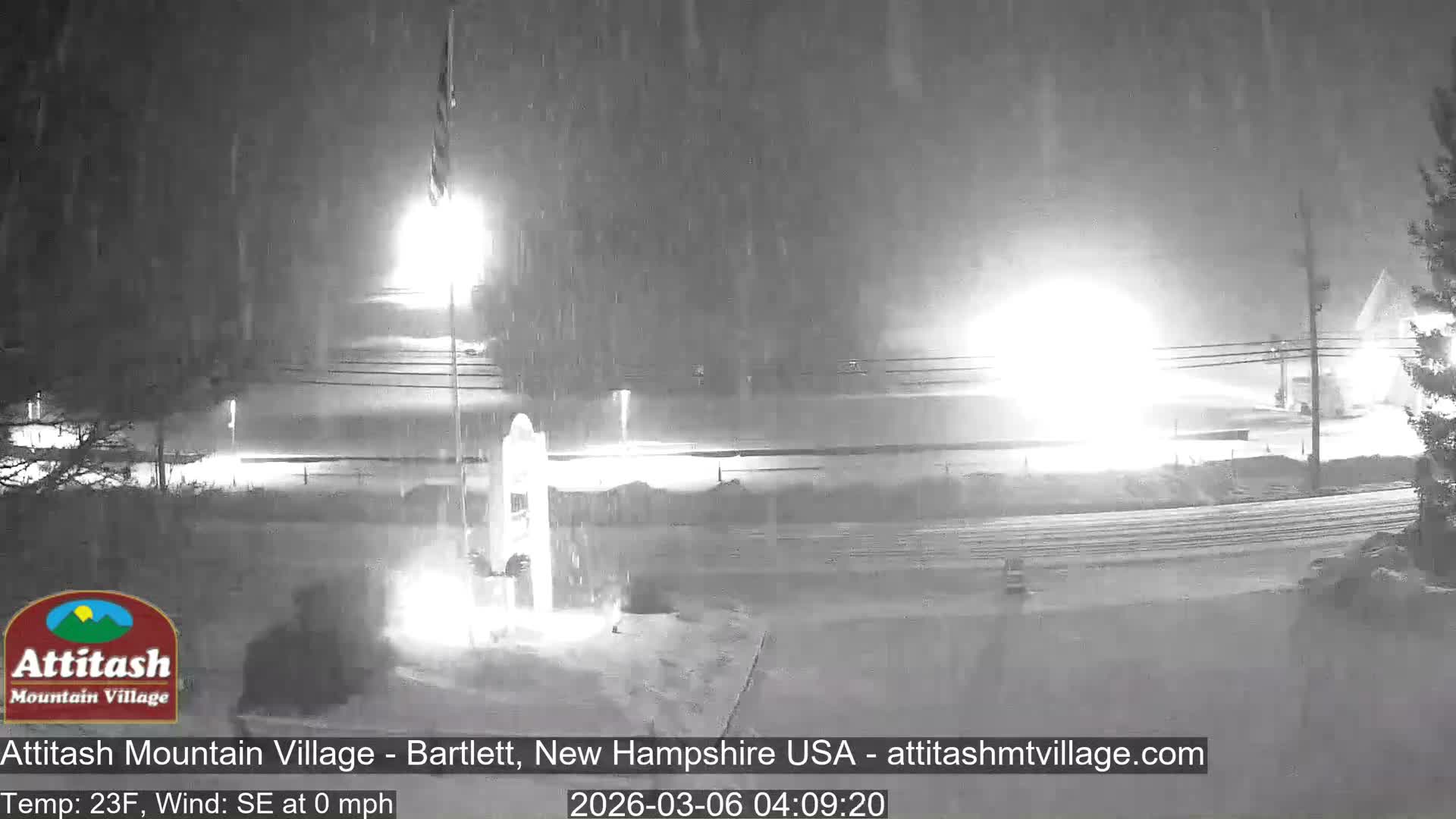 Attitash Mountain Village & Ski Slopes Live Cam - Bartlett, Carroll, New Hampshire, USA