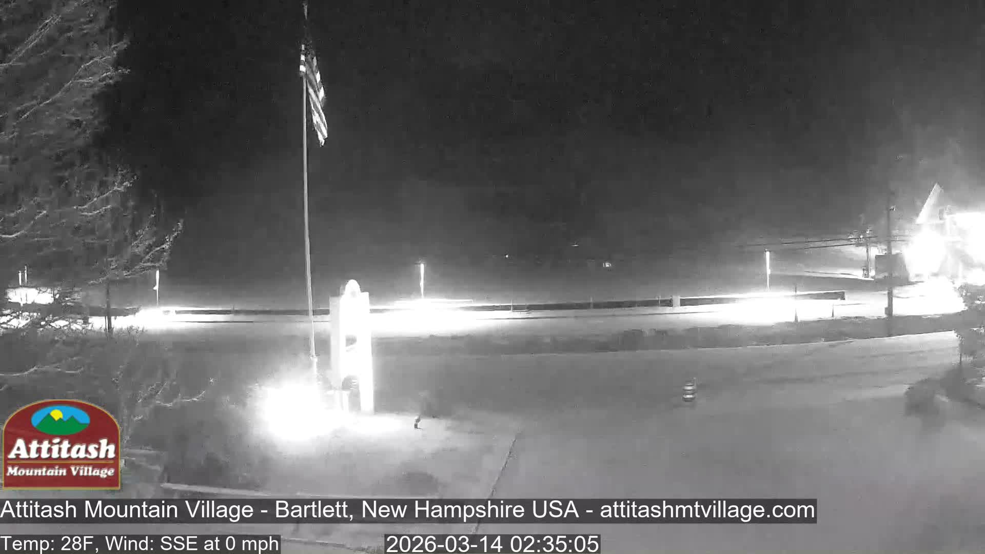 Attitash Mountain Village & Ski Slopes Live Cam - Bartlett, Carroll, New Hampshire, USA