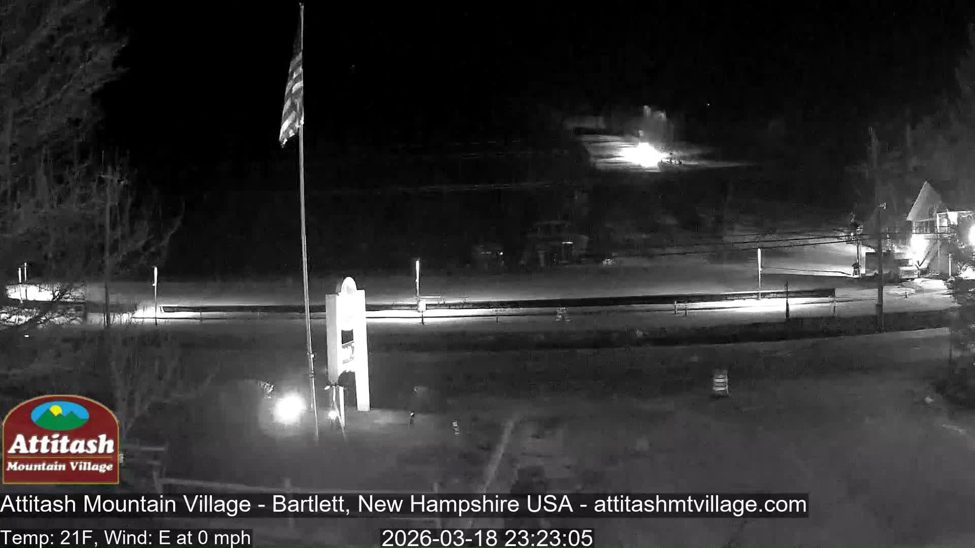 Attitash Mountain Village & Ski Slopes Live Cam - Bartlett, Carroll, New Hampshire, USA