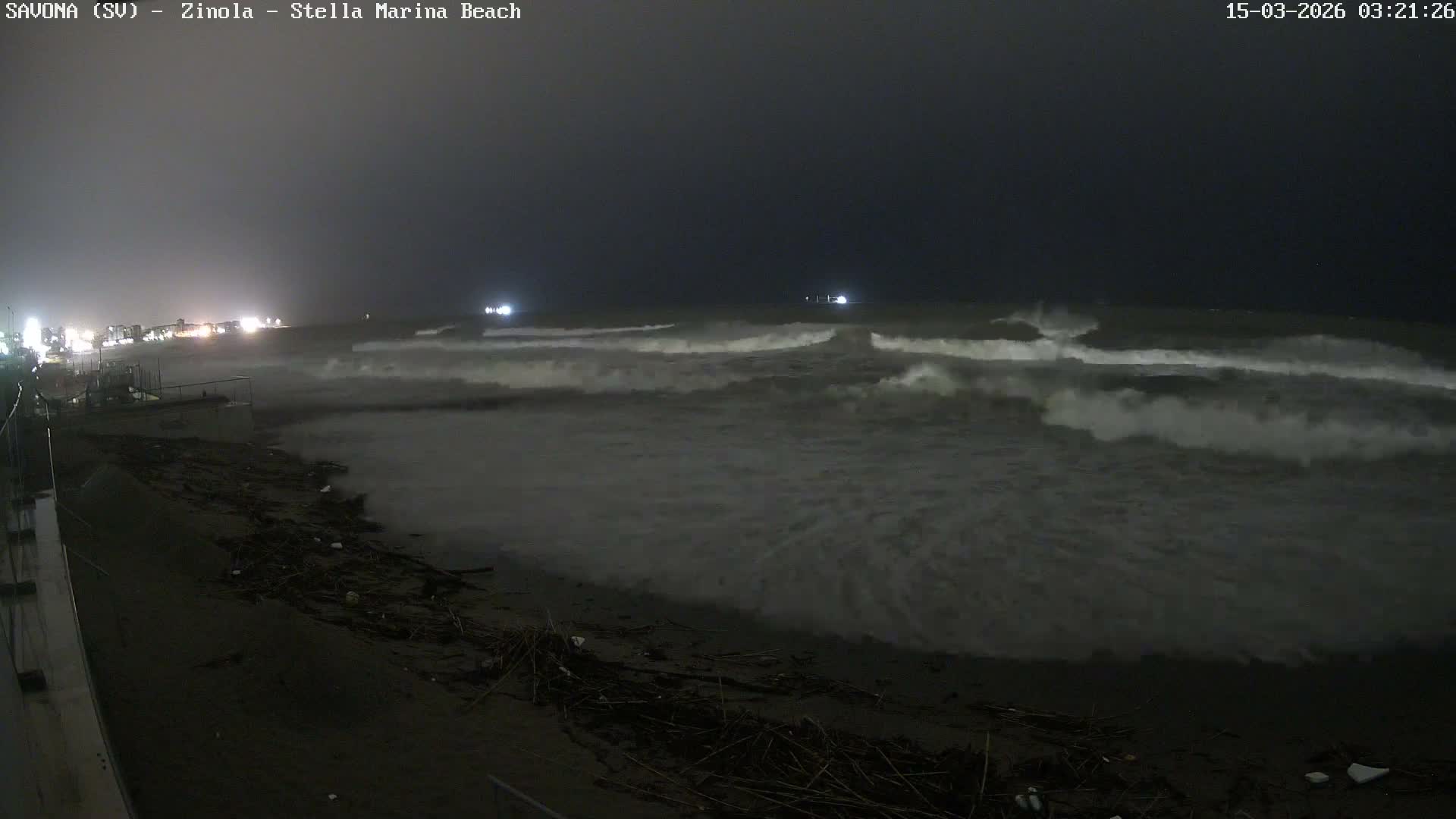 Savona, Spiaggia di Zinola Beach Live Cam - Savona, Liguria, Italy