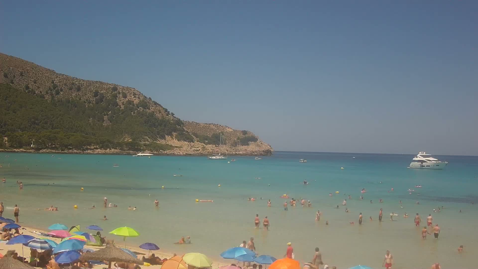 Capdepera, (Platja) Playa Cala Agulla Beach Live Cam - Mallorca, Balearic Islands, Spain