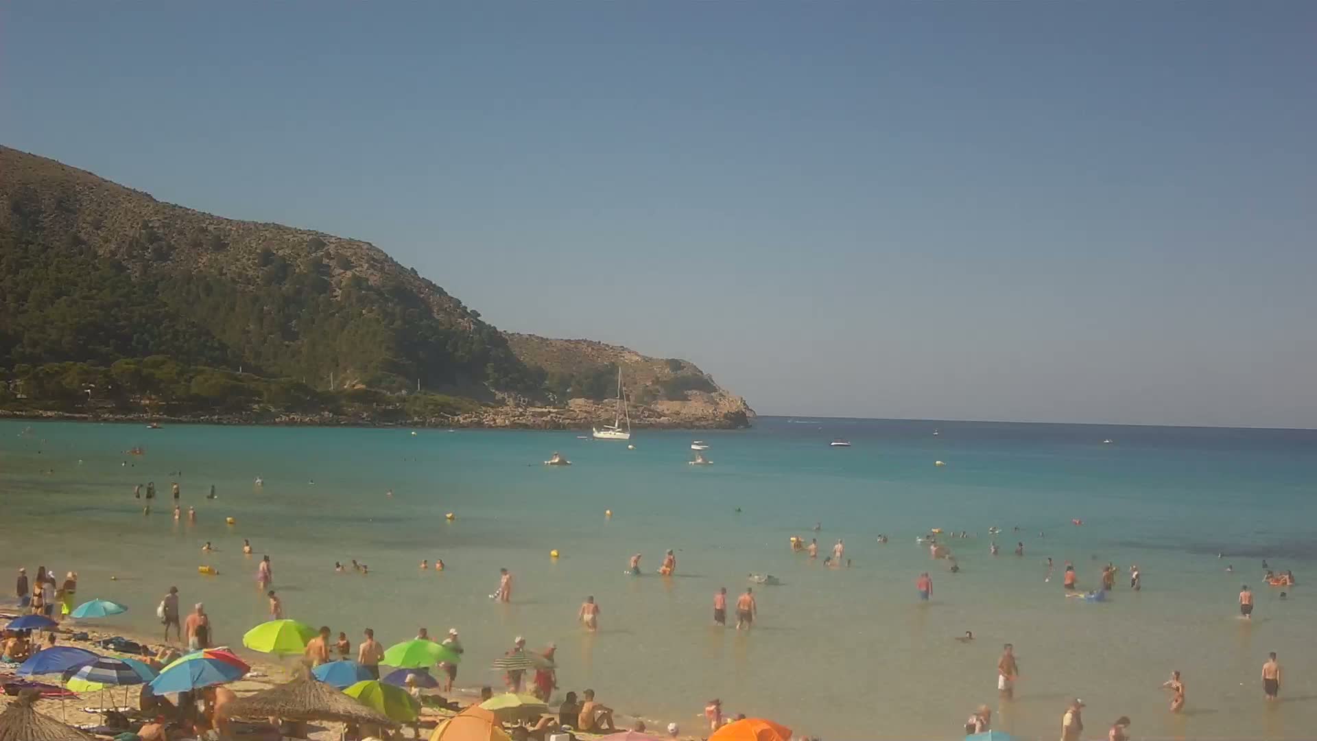 Capdepera, (Platja) Playa Cala Agulla Beach Live Cam - Mallorca, Balearic Islands, Spain