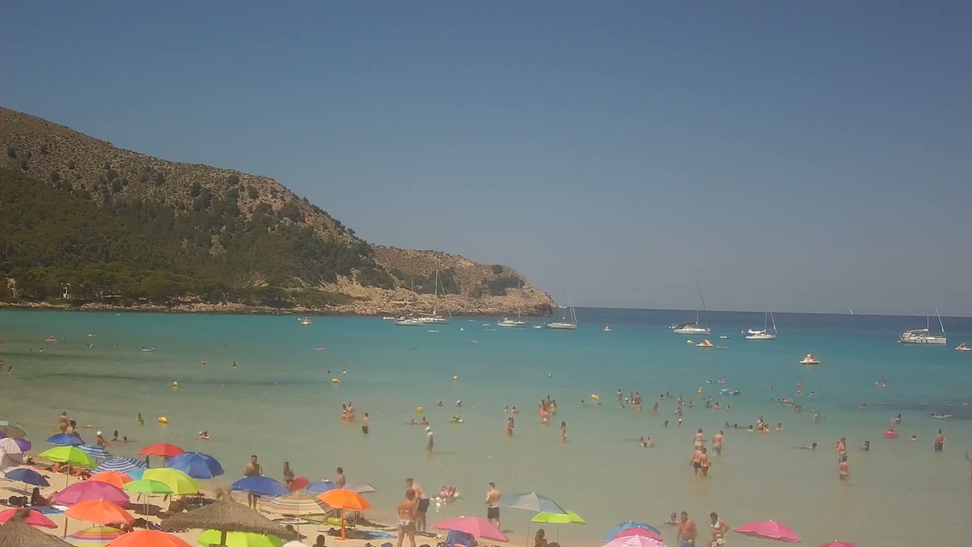 Capdepera, (Platja) Playa Cala Agulla Beach Live Cam - Mallorca, Balearic Islands, Spain