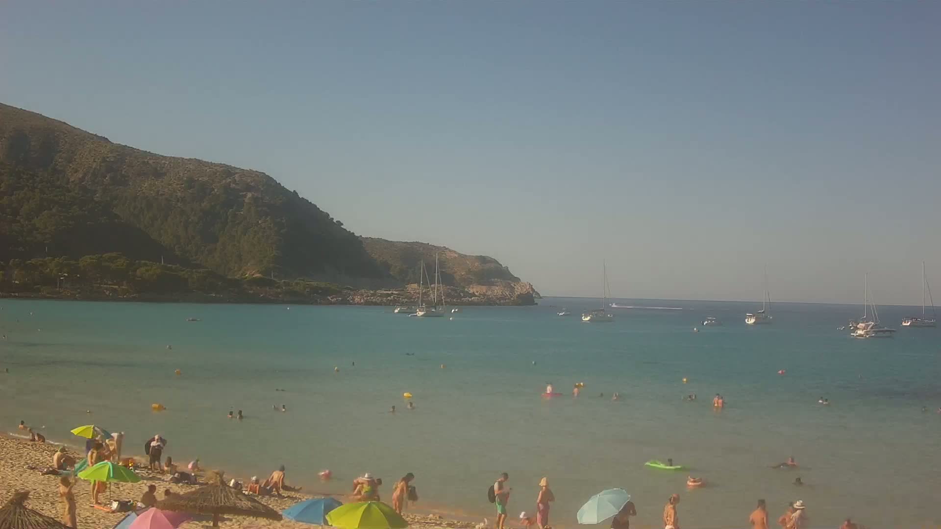 Capdepera, (Platja) Playa Cala Agulla Beach Live Cam - Mallorca, Balearic Islands, Spain