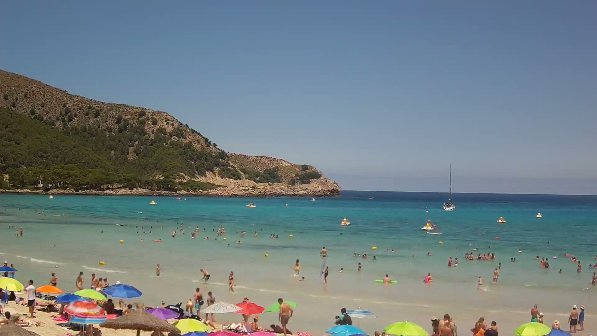 Capdepera, (Platja) Playa Cala Agulla Beach Live Cam - Mallorca, Balearic Islands, Spain