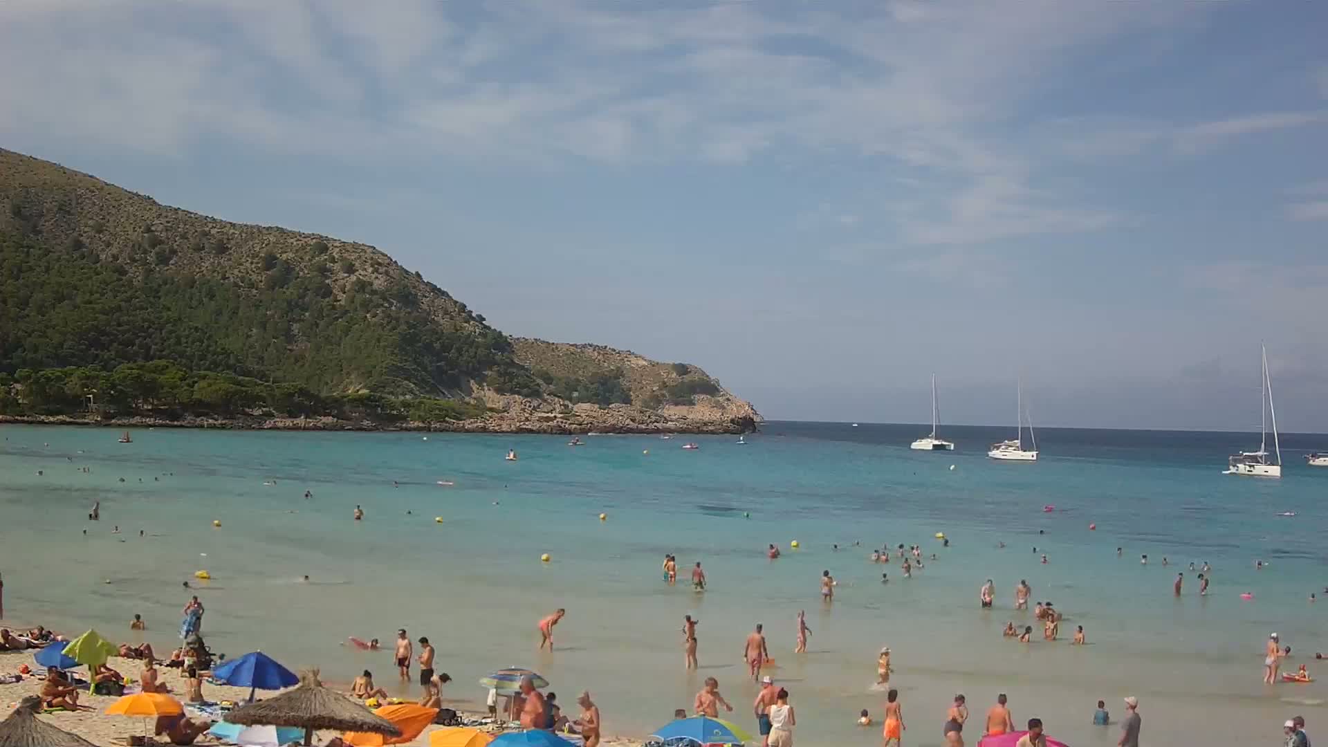 Capdepera, (Platja) Playa Cala Agulla Beach Live Cam - Mallorca, Balearic Islands, Spain