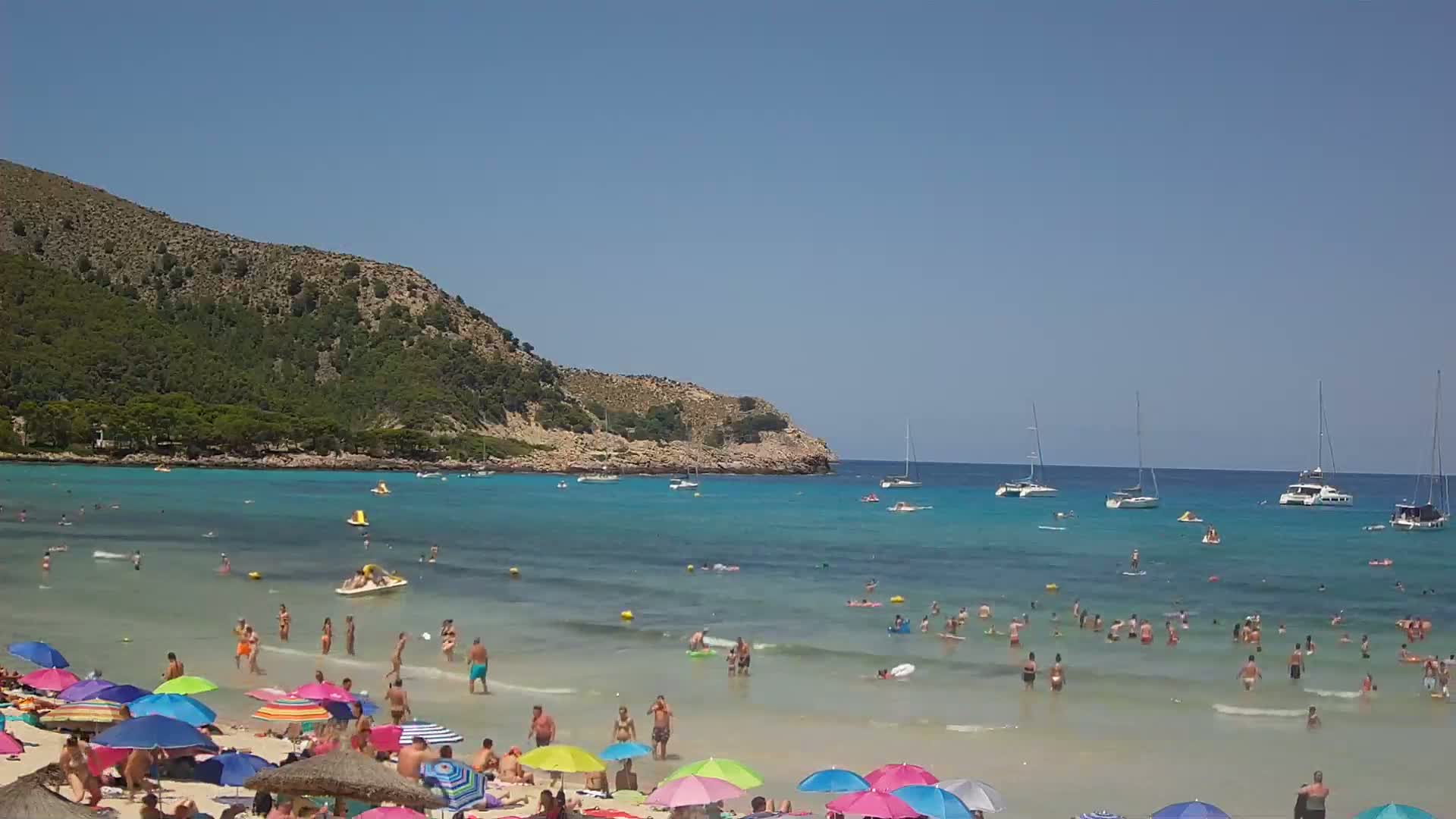Capdepera, (Platja) Playa Cala Agulla Beach Live Cam - Mallorca, Balearic Islands, Spain