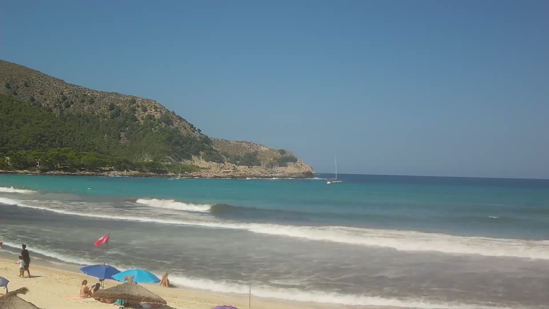 Capdepera, (Platja) Playa Cala Agulla Beach Live Cam - Mallorca, Balearic Islands, Spain