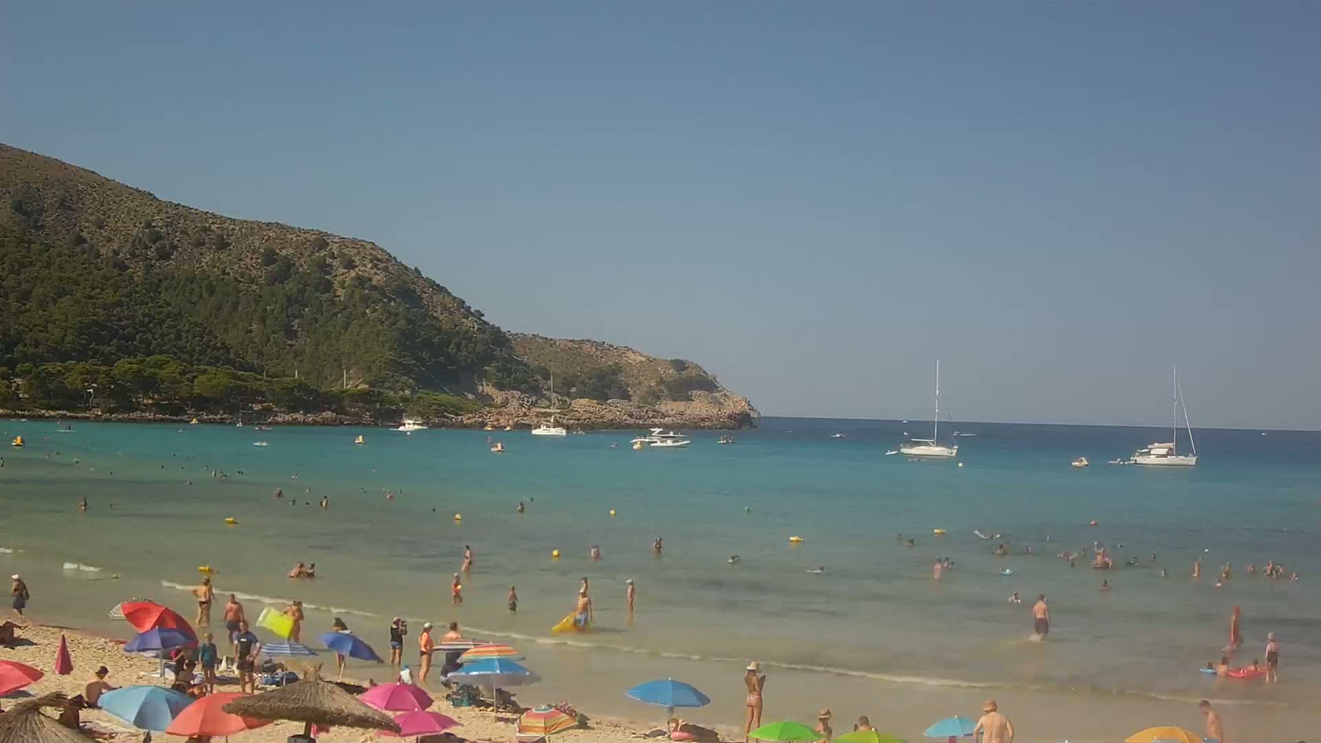 Capdepera, (Platja) Playa Cala Agulla Beach Live Cam - Mallorca, Balearic Islands, Spain