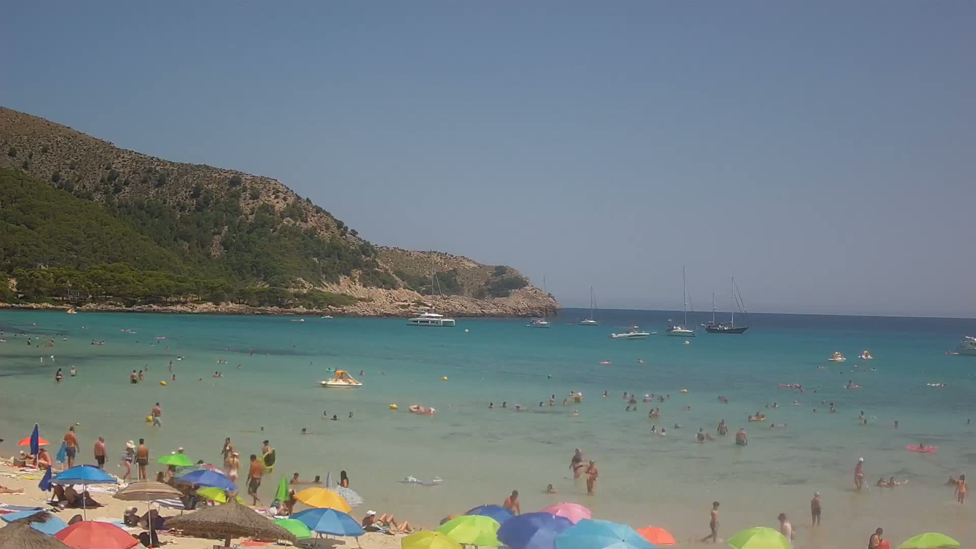 Capdepera, (Platja) Playa Cala Agulla Beach Live Cam - Mallorca, Balearic Islands, Spain