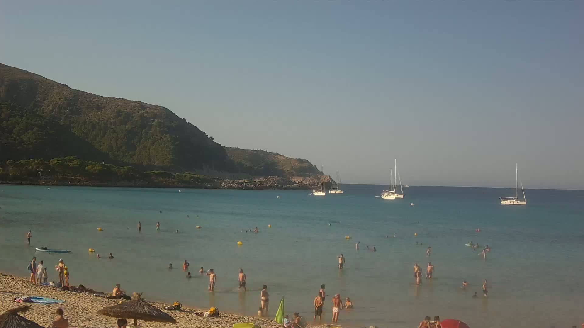 Capdepera, (Platja) Playa Cala Agulla Beach Live Cam - Mallorca, Balearic Islands, Spain
