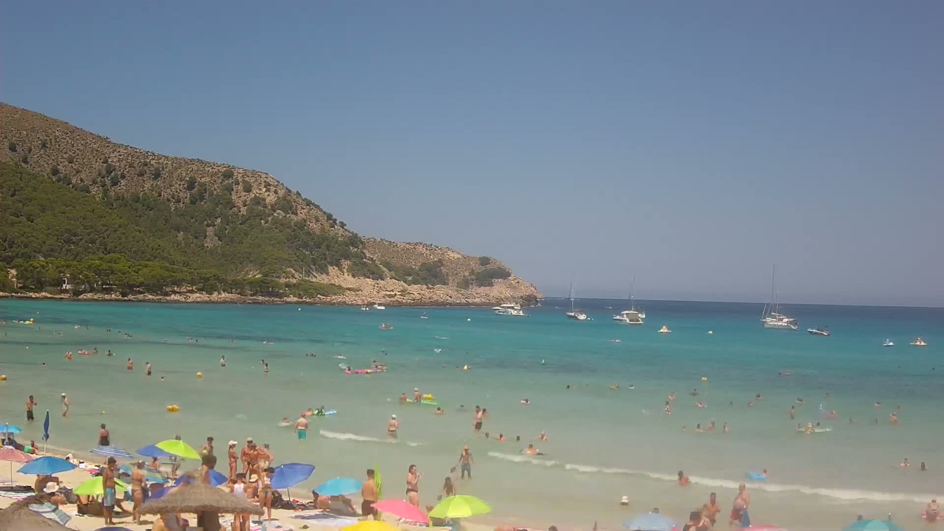 Capdepera, (Platja) Playa Cala Agulla Beach Live Cam - Mallorca, Balearic Islands, Spain