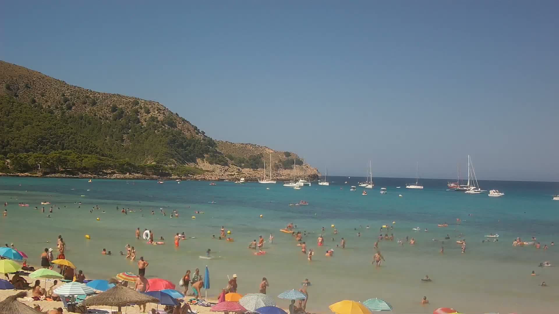 Capdepera, (Platja) Playa Cala Agulla Beach Live Cam - Mallorca, Balearic Islands, Spain