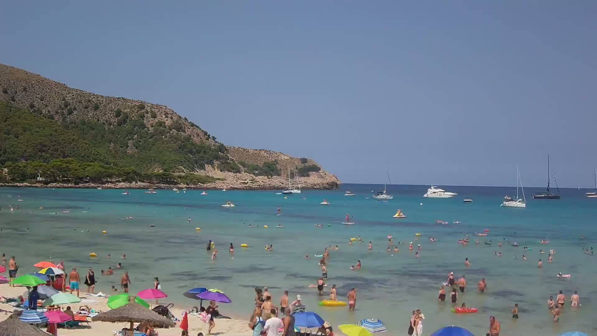 Capdepera, (Platja) Playa Cala Agulla Beach Live Cam - Mallorca, Balearic Islands, Spain