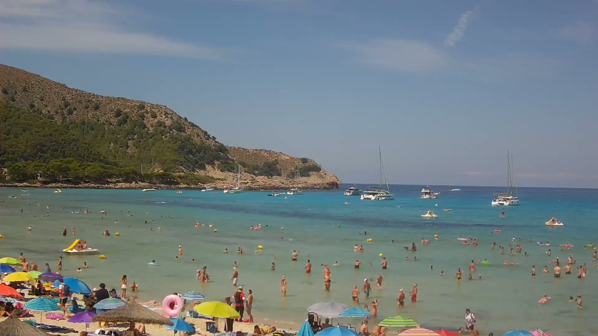 Capdepera, (Platja) Playa Cala Agulla Beach Live Cam - Mallorca, Balearic Islands, Spain