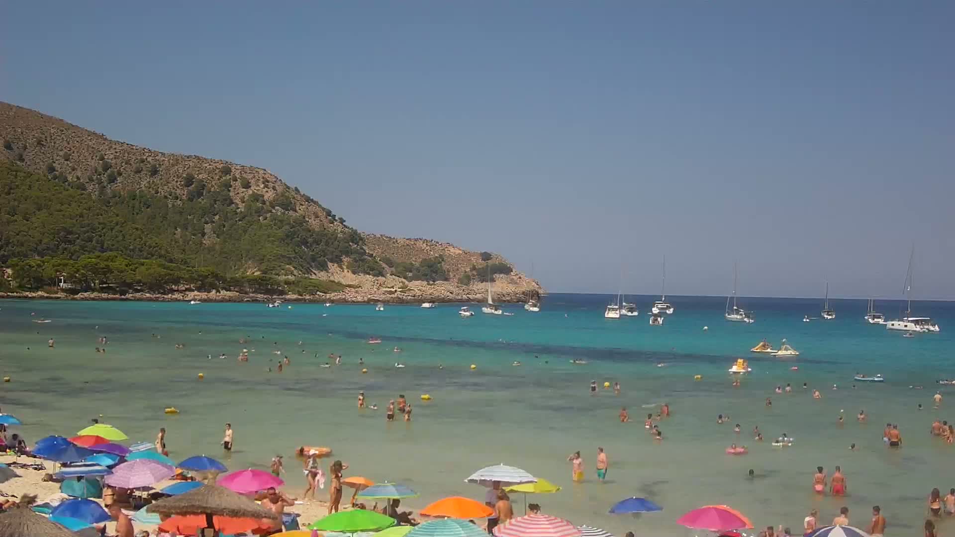 Capdepera, (Platja) Playa Cala Agulla Beach Live Cam - Mallorca, Balearic Islands, Spain