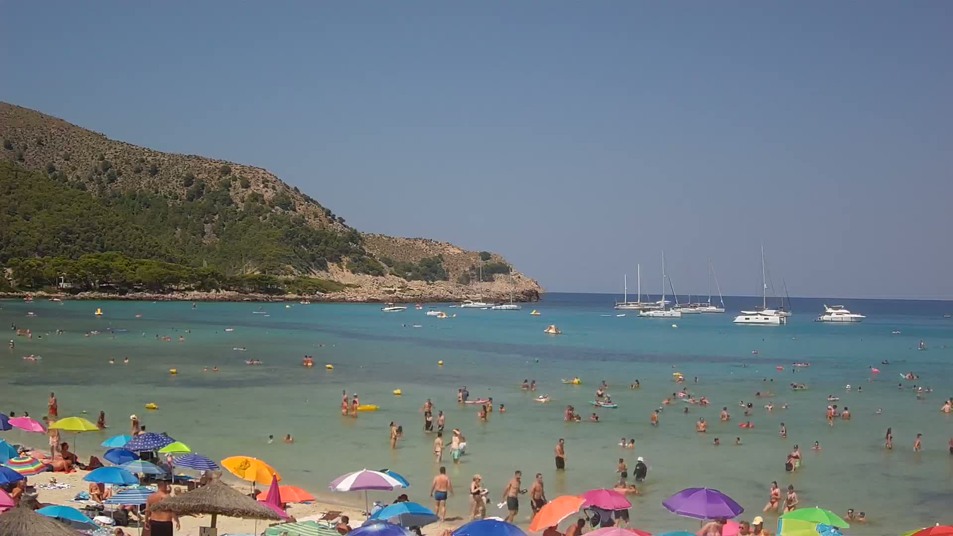 Capdepera, (Platja) Playa Cala Agulla Beach Live Cam - Mallorca, Balearic Islands, Spain