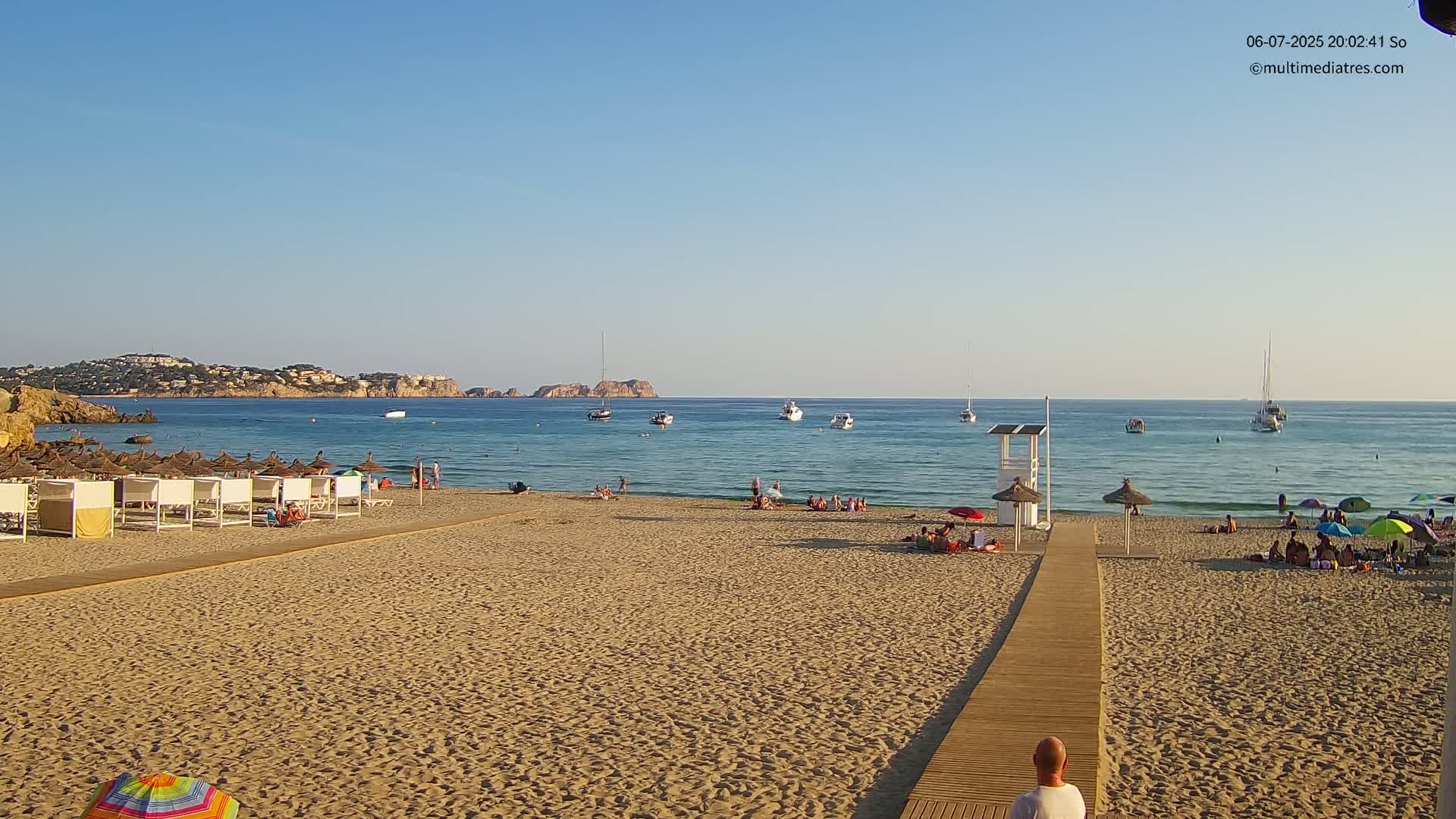 Paguera, (Platja) Gran de Torà Beach South View Live Cam -  Mallorca, Balearic Islands (Islas Baleares), Spain