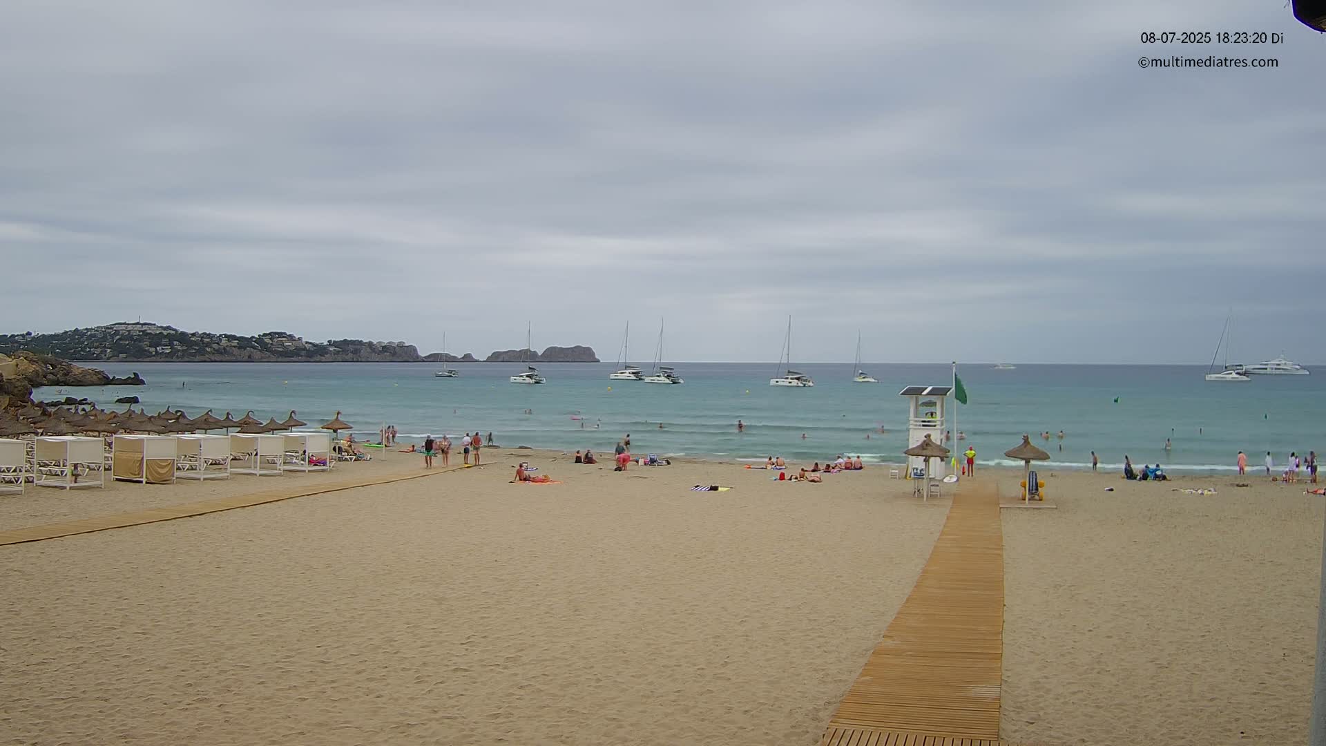 Paguera, (Platja) Gran de Torà Beach South View Live Cam -  Mallorca, Balearic Islands (Islas Baleares), Spain