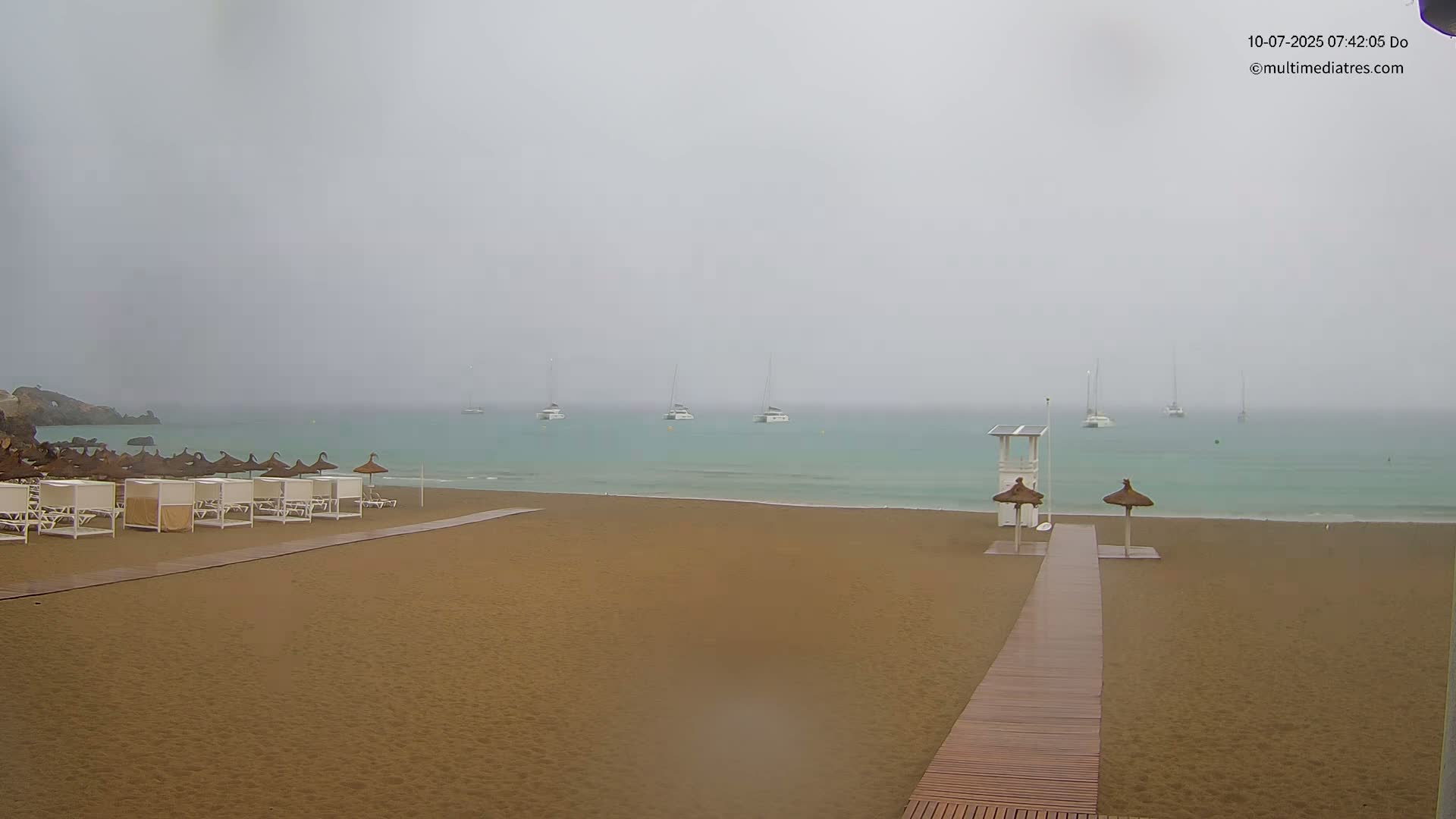 Paguera, (Platja) Gran de Torà Beach South View Live Cam -  Mallorca, Balearic Islands (Islas Baleares), Spain