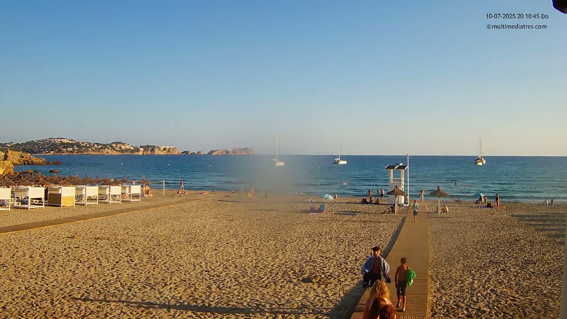 Paguera, (Platja) Gran de Torà Beach South View Live Cam -  Mallorca, Balearic Islands (Islas Baleares), Spain