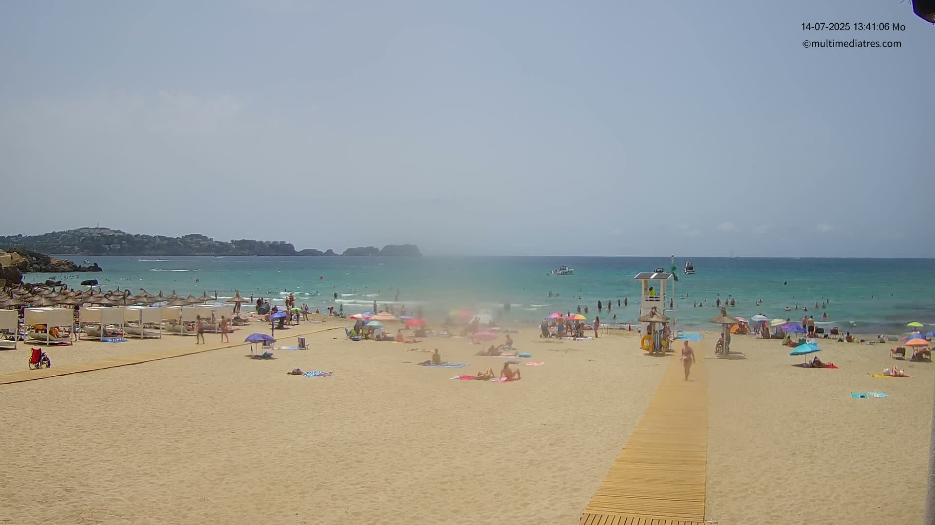 Paguera, (Platja) Gran de Torà Beach South View Live Cam -  Mallorca, Balearic Islands (Islas Baleares), Spain