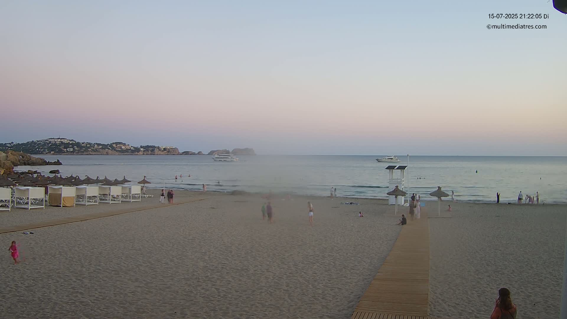 Paguera, (Platja) Gran de Torà Beach South View Live Cam -  Mallorca, Balearic Islands (Islas Baleares), Spain