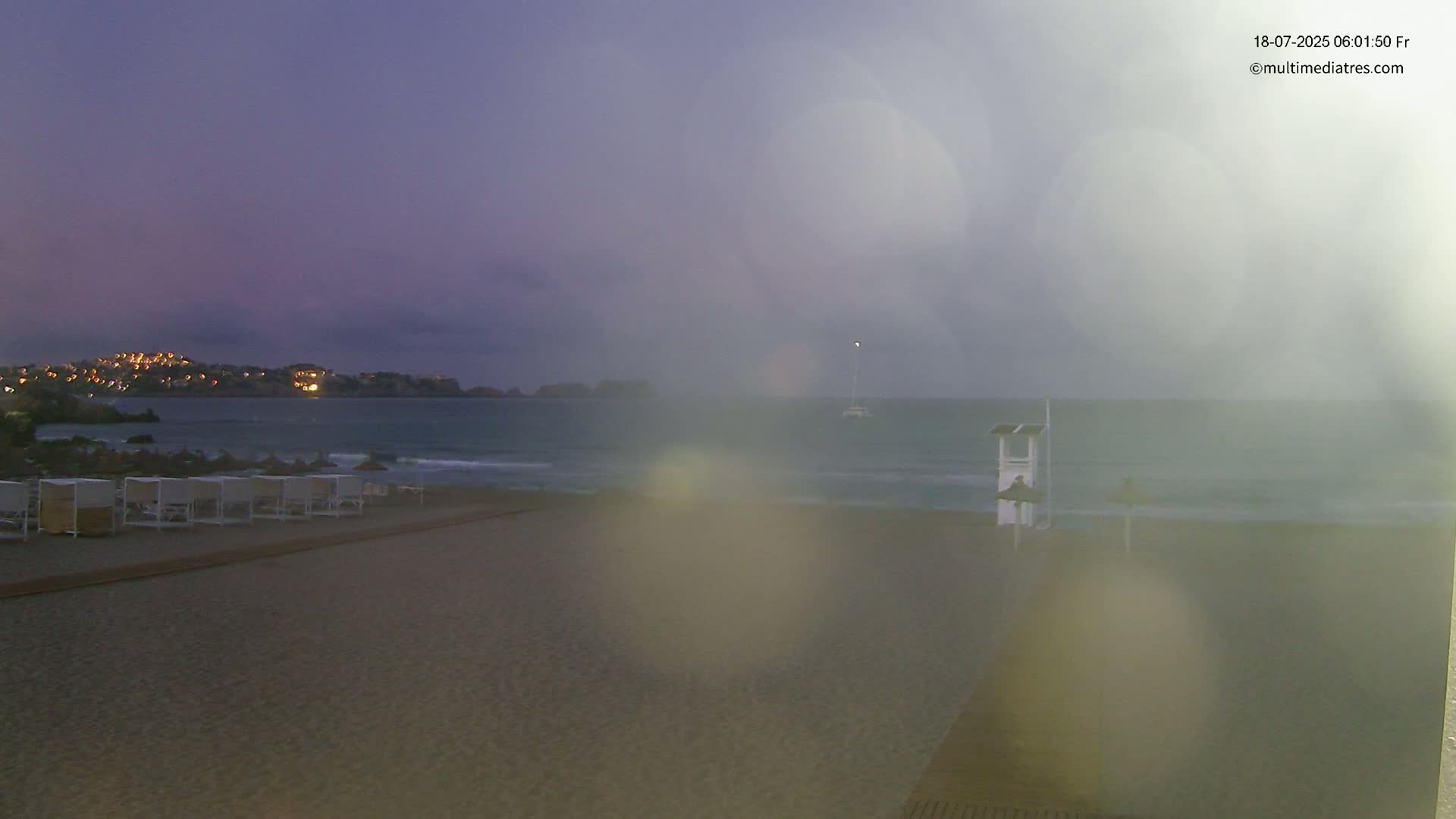 Paguera, (Platja) Gran de Torà Beach South View Live Cam -  Mallorca, Balearic Islands (Islas Baleares), Spain
