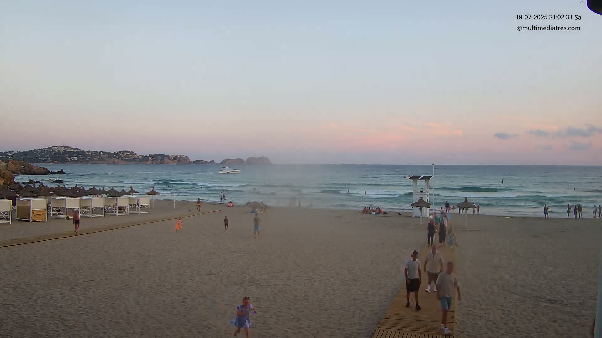Paguera, (Platja) Gran de Torà Beach South View Live Cam -  Mallorca, Balearic Islands (Islas Baleares), Spain