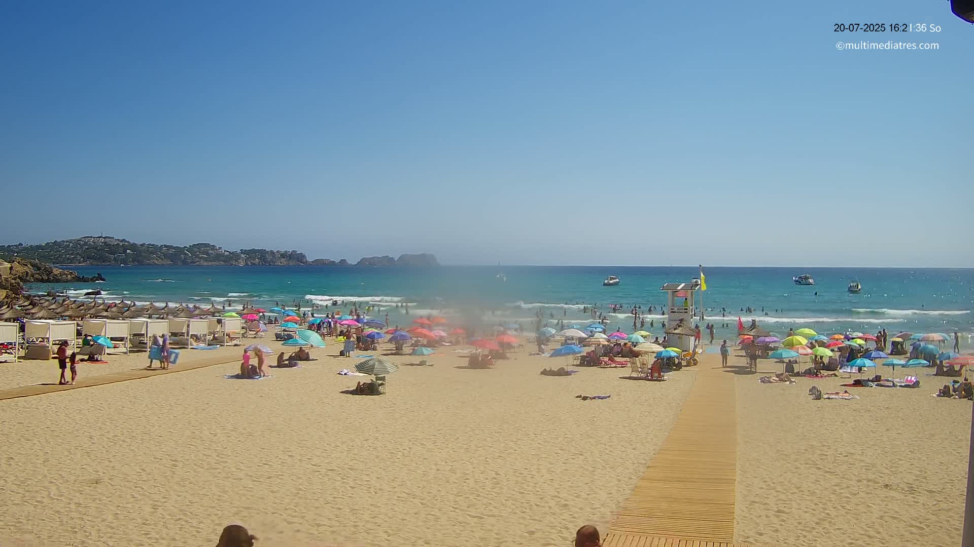 Paguera, (Platja) Gran de Torà Beach South View Live Cam -  Mallorca, Balearic Islands (Islas Baleares), Spain