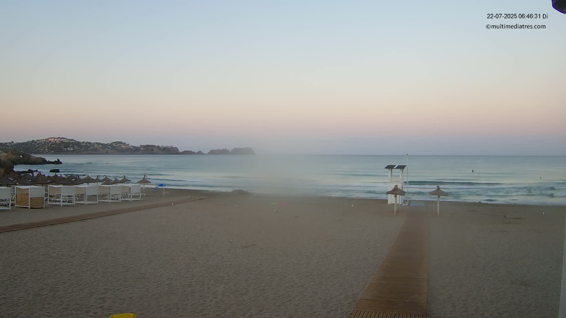 Paguera, (Platja) Gran de Torà Beach South View Live Cam -  Mallorca, Balearic Islands (Islas Baleares), Spain