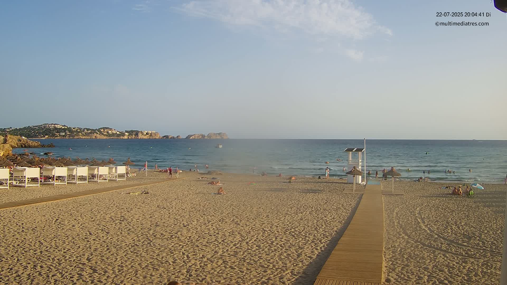 Paguera, (Platja) Gran de Torà Beach South View Live Cam -  Mallorca, Balearic Islands (Islas Baleares), Spain