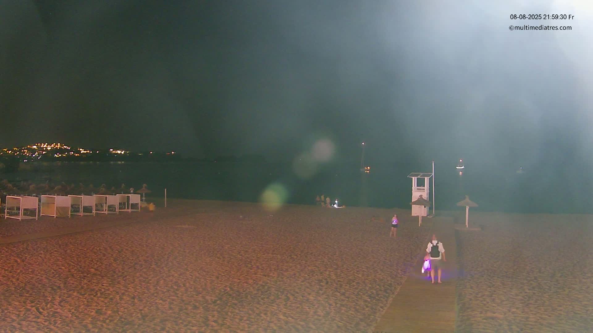 Paguera, (Platja) Gran de Torà Beach South View Live Cam -  Mallorca, Balearic Islands (Islas Baleares), Spain