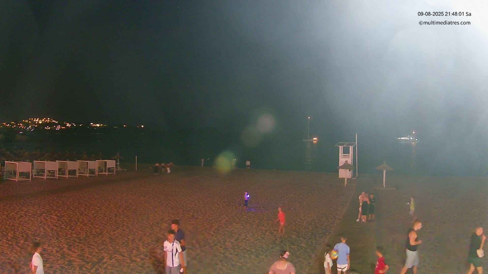 Paguera, (Platja) Gran de Torà Beach South View Live Cam -  Mallorca, Balearic Islands (Islas Baleares), Spain