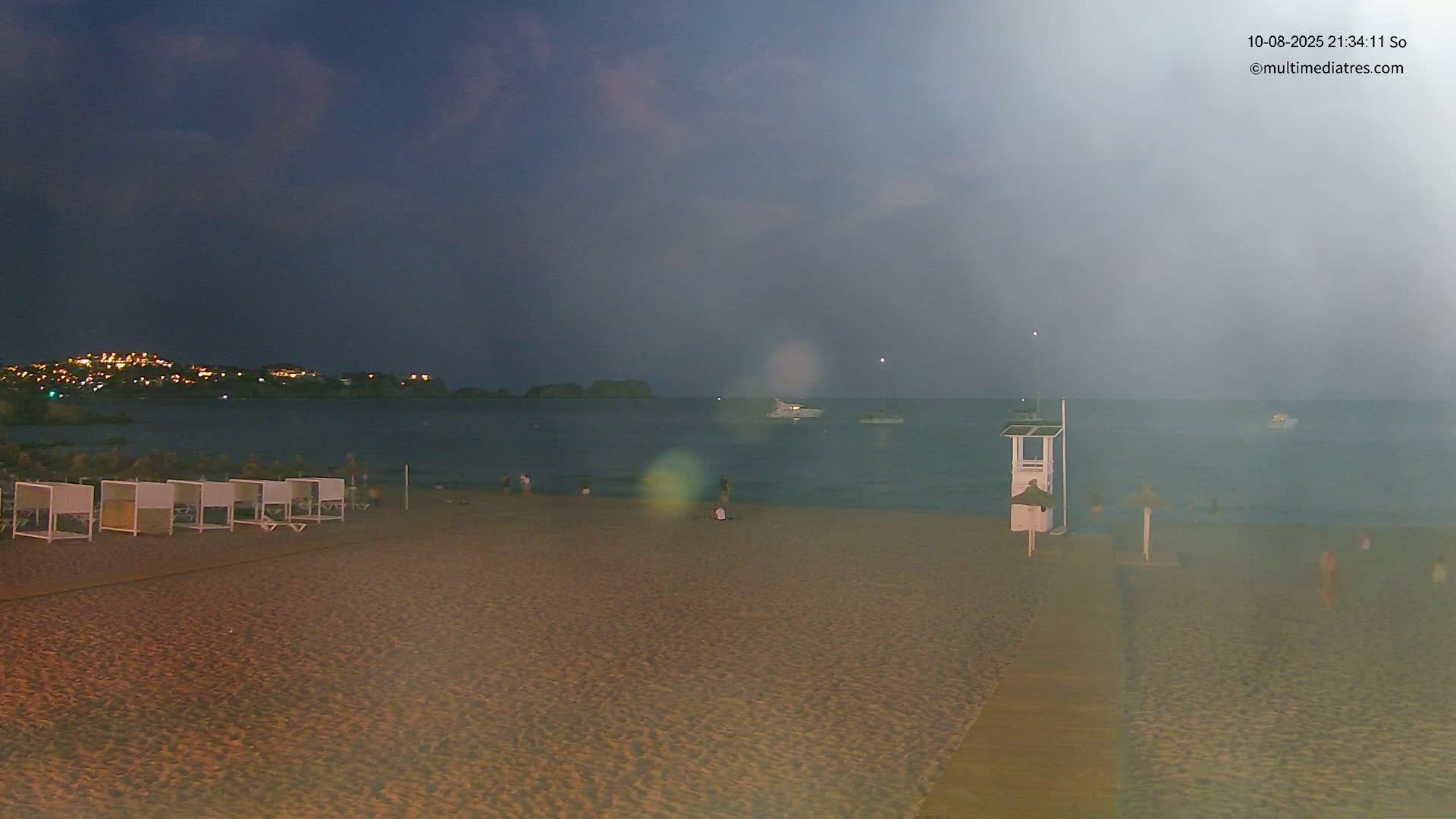 Paguera, (Platja) Gran de Torà Beach South View Live Cam -  Mallorca, Balearic Islands (Islas Baleares), Spain