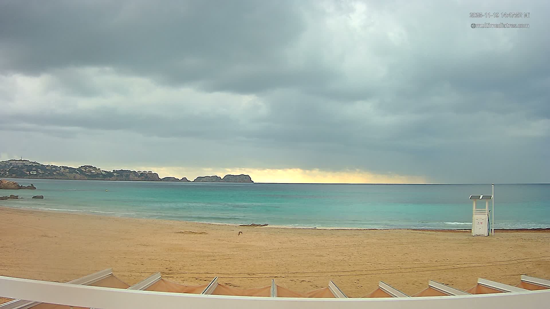 Paguera, (Platja) Gran de Torà Beach South View Live Cam -  Mallorca, Balearic Islands (Islas Baleares), Spain