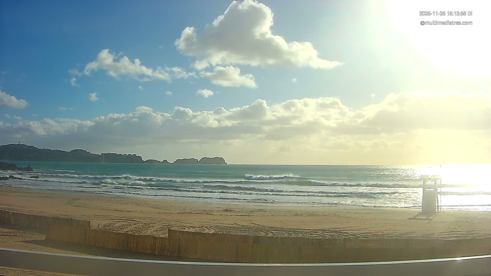 Paguera, (Platja) Gran de Torà Beach South View Live Cam -  Mallorca, Balearic Islands (Islas Baleares), Spain