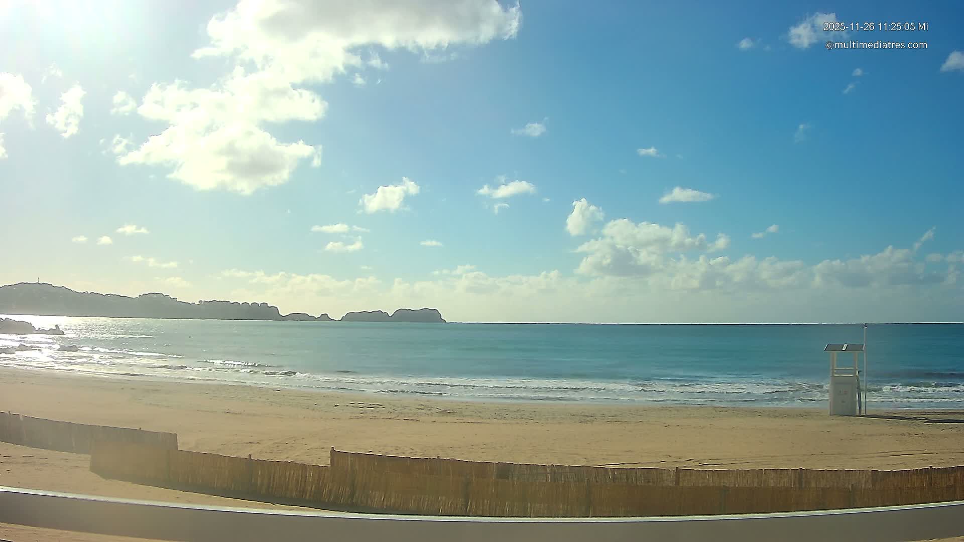 Paguera, (Platja) Gran de Torà Beach South View Live Cam -  Mallorca, Balearic Islands (Islas Baleares), Spain