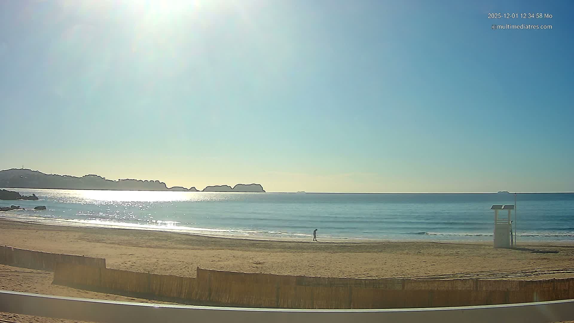 Paguera, (Platja) Gran de Torà Beach South View Live Cam -  Mallorca, Balearic Islands (Islas Baleares), Spain
