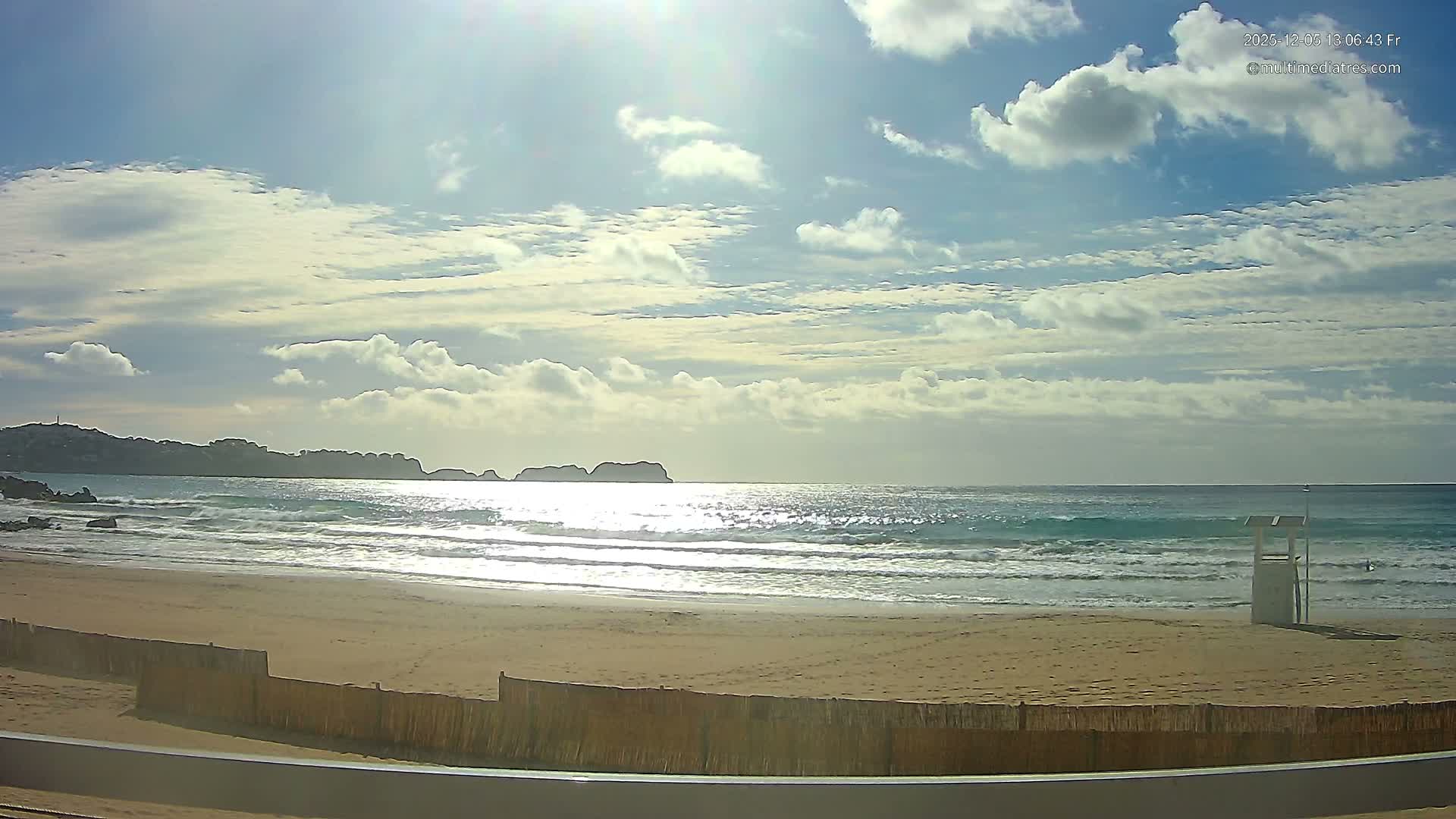 Paguera, (Platja) Gran de Torà Beach South View Live Cam -  Mallorca, Balearic Islands (Islas Baleares), Spain