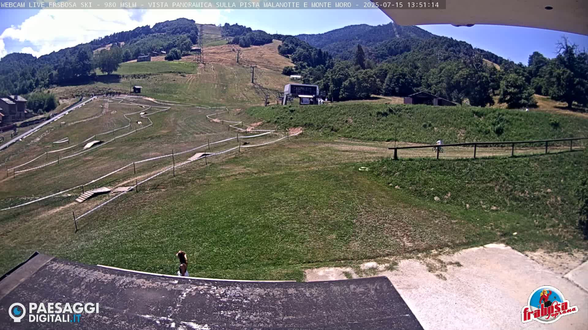 Frabosa , Prato Nevoso Village & Ski Slopes Live Cam - Cuneo, Piedmont, Italy