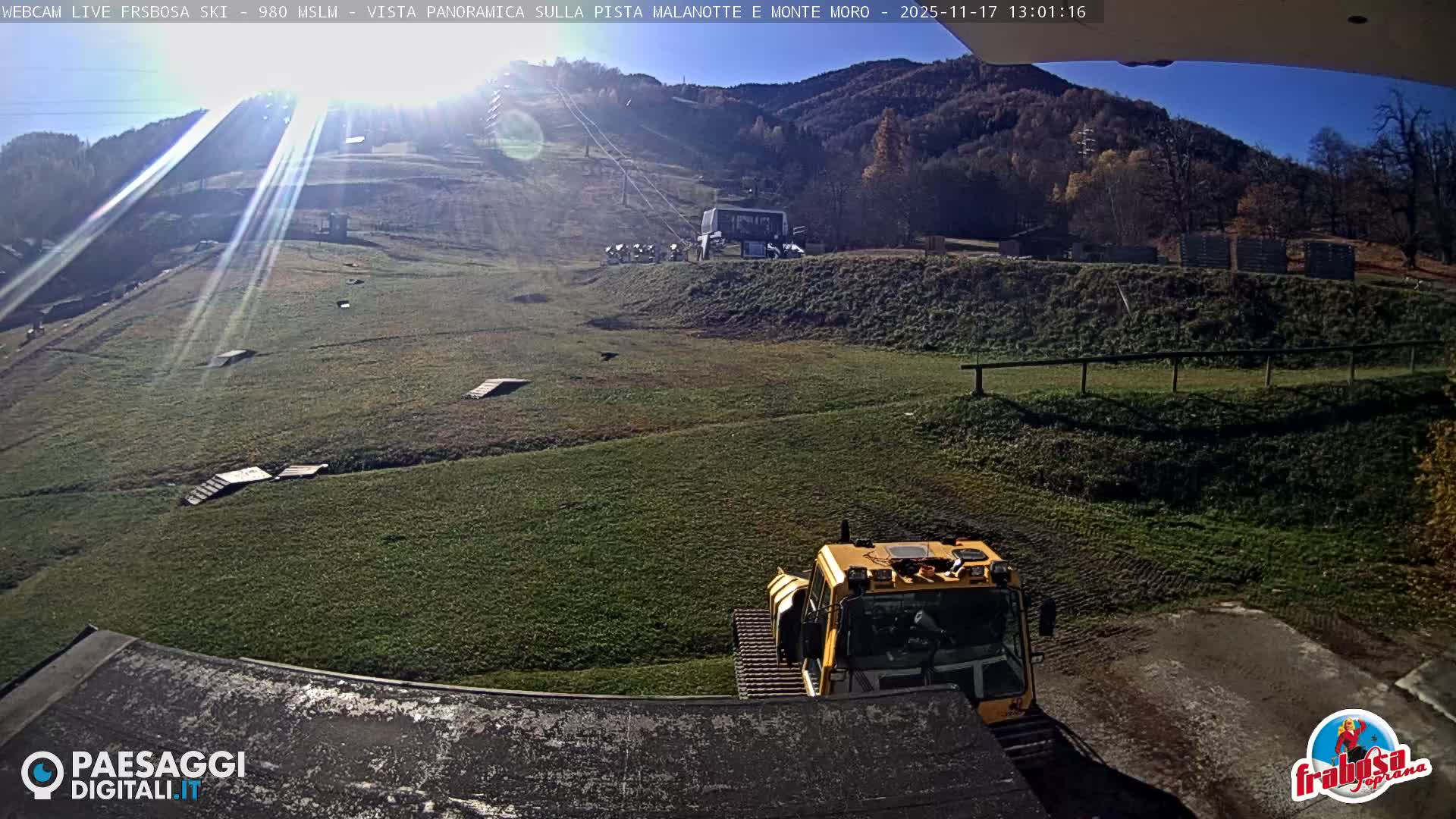 Frabosa , Prato Nevoso Village & Ski Slopes Live Cam - Cuneo, Piedmont, Italy