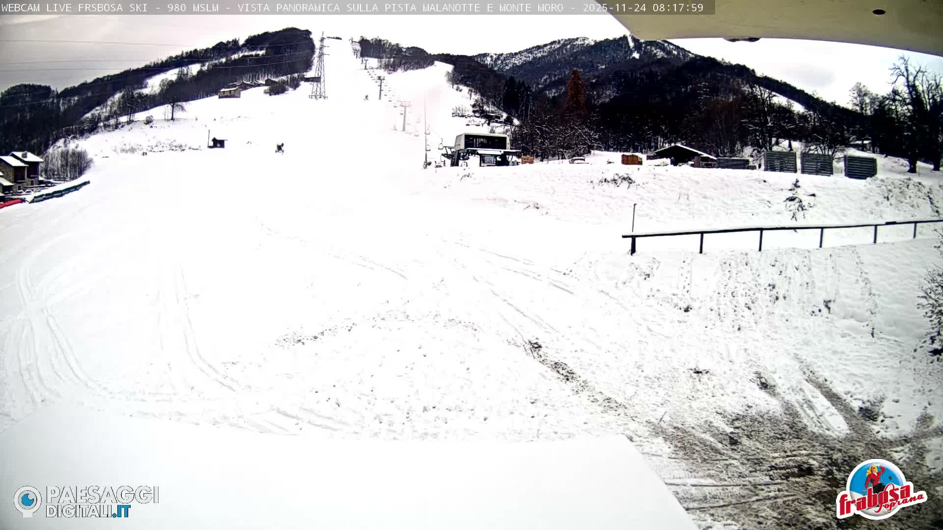 Frabosa , Prato Nevoso Village & Ski Slopes Live Cam - Cuneo, Piedmont, Italy