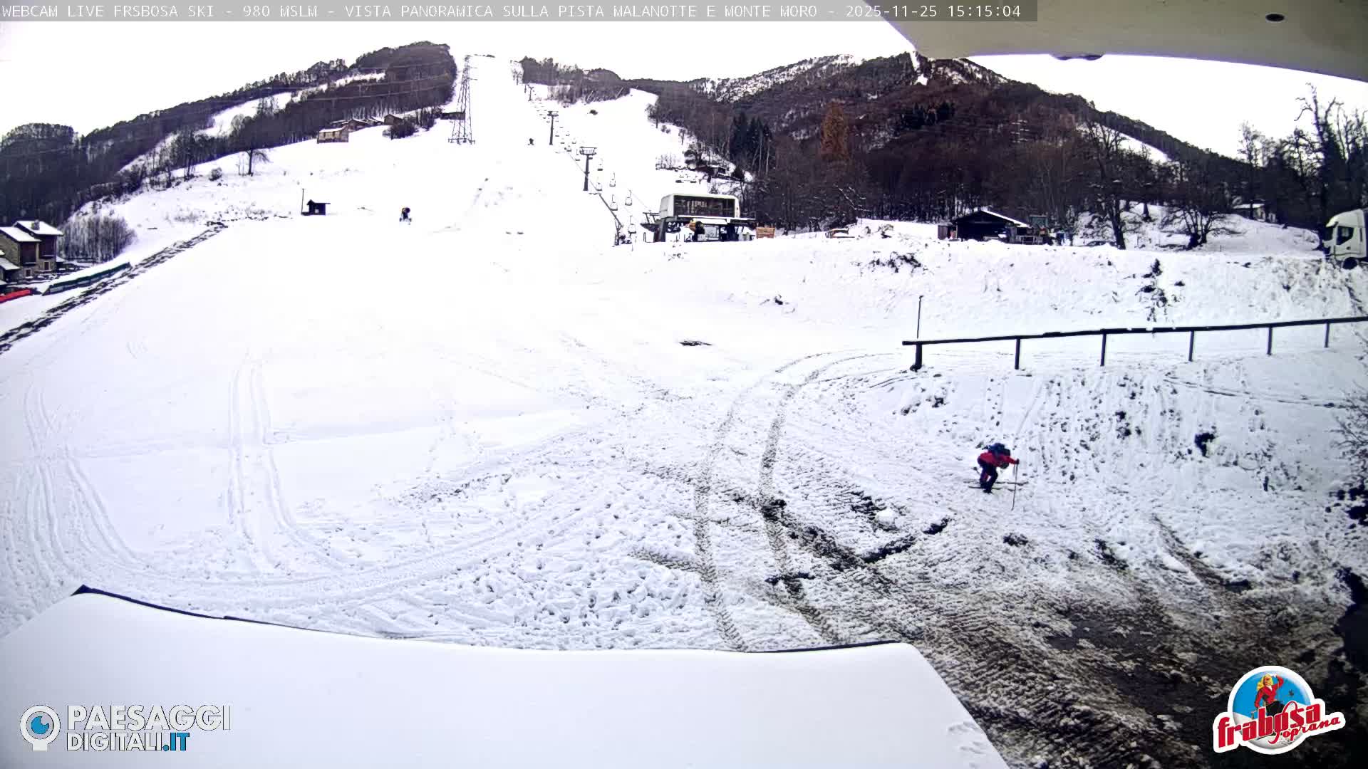 Frabosa , Prato Nevoso Village & Ski Slopes Live Cam - Cuneo, Piedmont, Italy